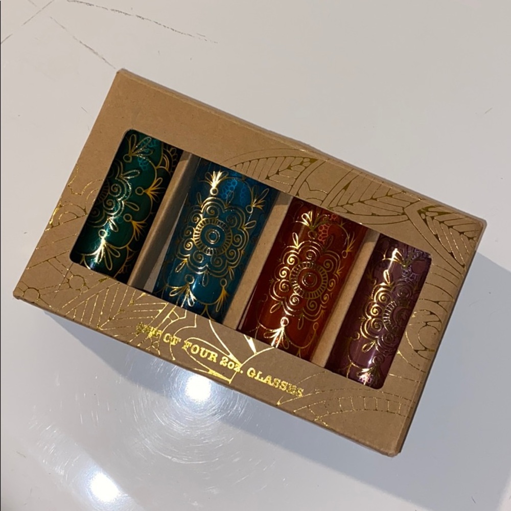 Henna shot glasses